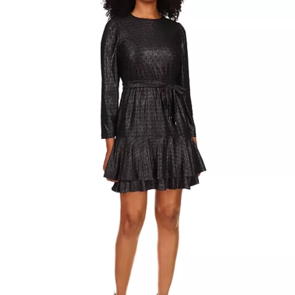 Size M Michael Kors Metallic Ruffled dress